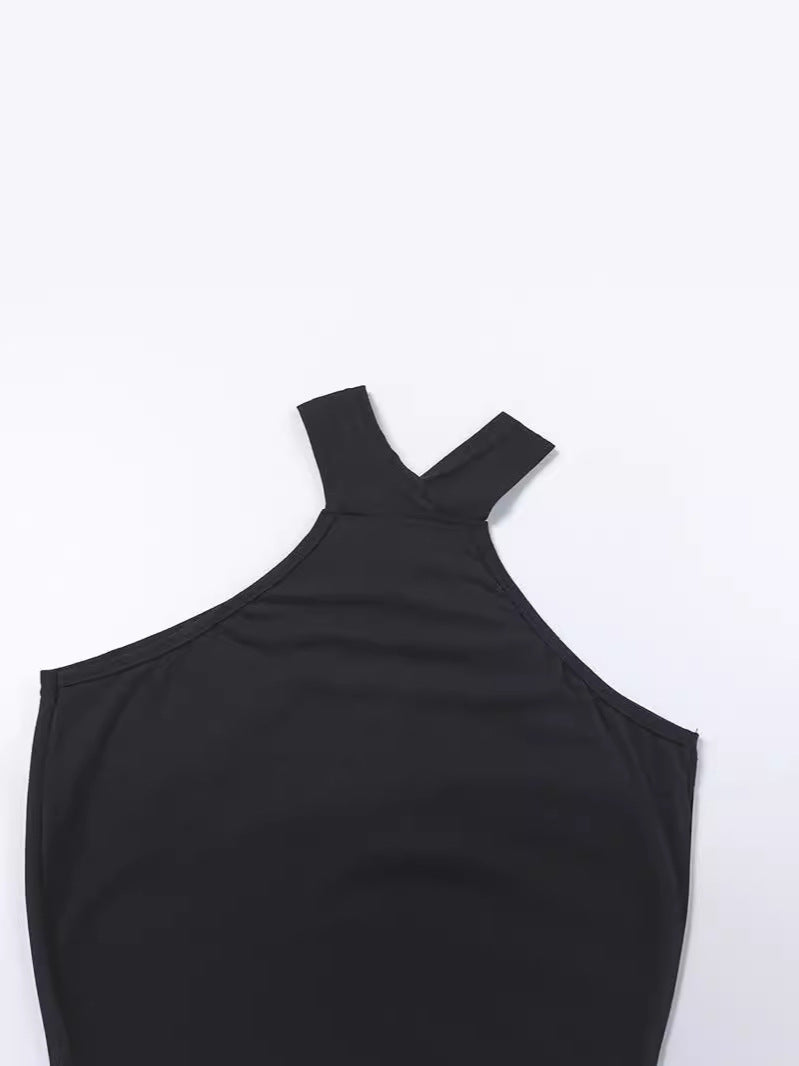 Damer Sleek Halter Bodycon Kjole Stilla