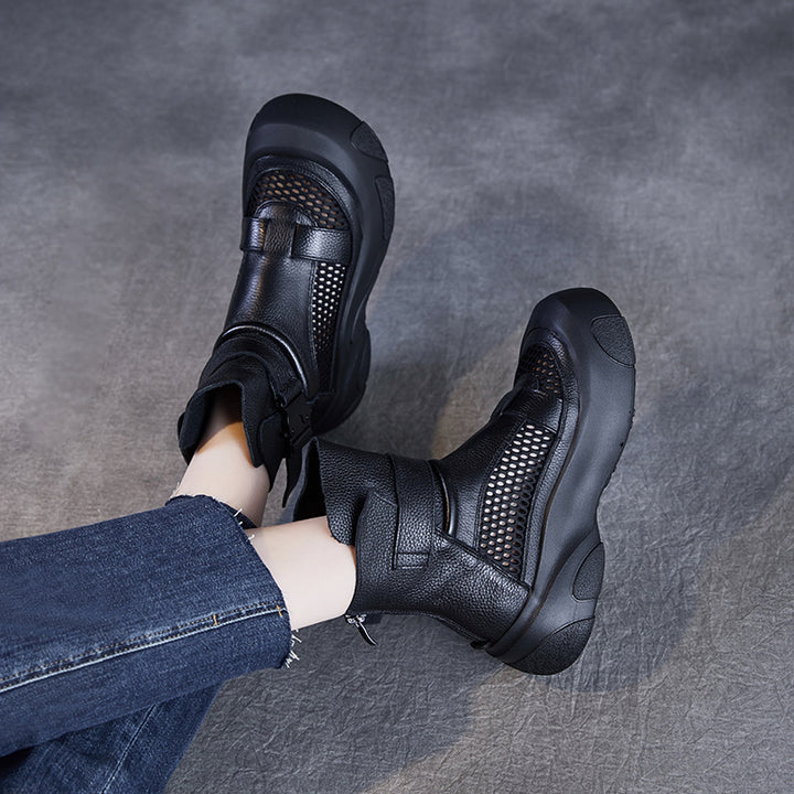 Herrer Åndbare Mesh Hightop Sneakers Stilla