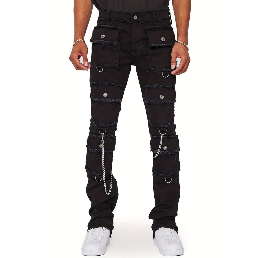 Herre Utility Jeans med praktiske lommer og modeelementer Stilla