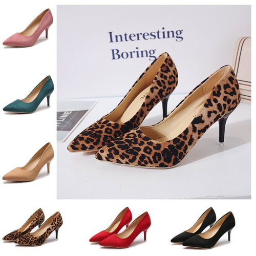 Dame High-Heel Pumps med elegant spids form og komfortabelt futter Stilla