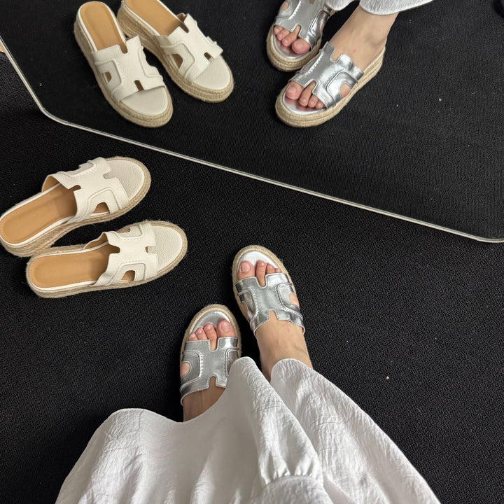 Dame Espadrille Plateau Sandaler Stilla
