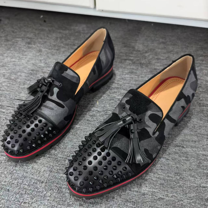 Mandemode med nitter-loafers Stilla