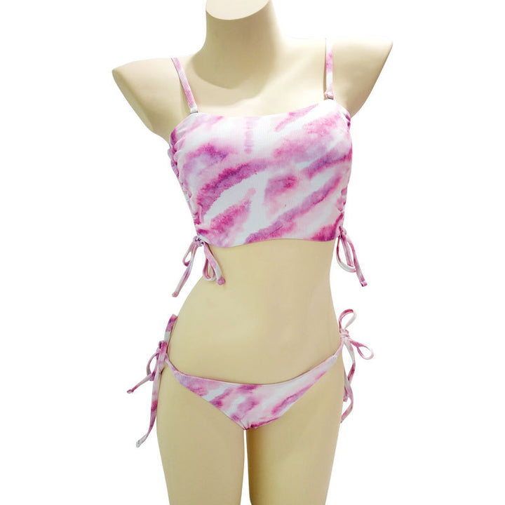 Dame Crop-Top Bikini med justerbare stropper Skovae