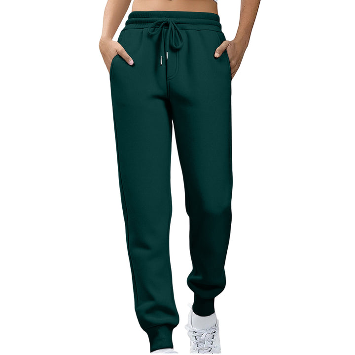 Kvinder afslappede fit sweatpants med elastisk talje og sidelommer Skovae