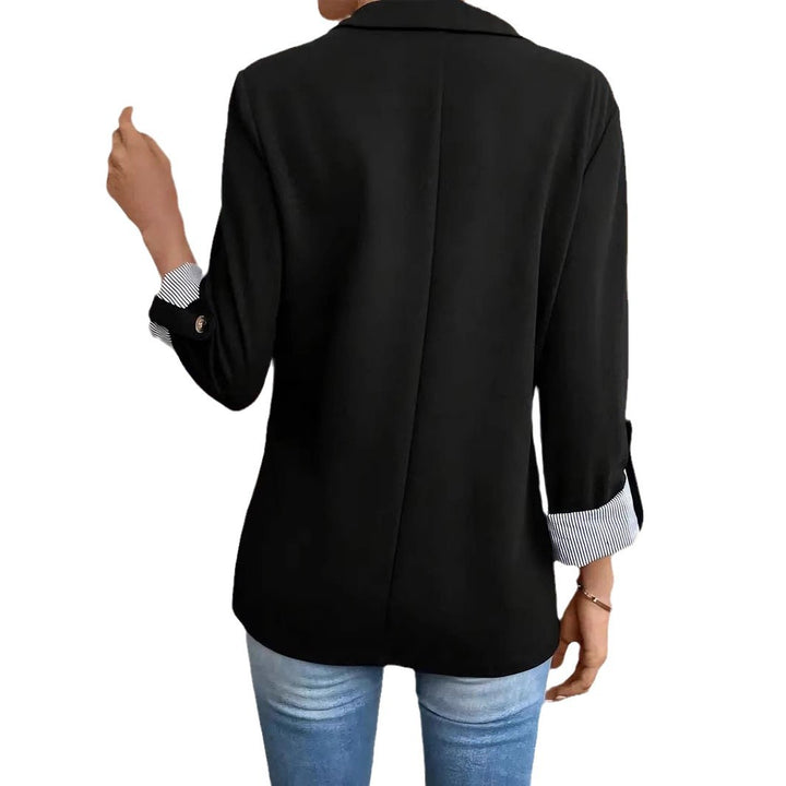 Dame Elegant og komfortabel blazer med stribede ærmer Stilla