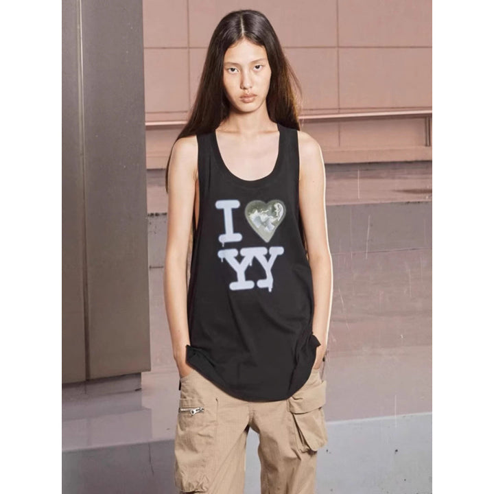 Kvinder Grafiktryk Tanktop Stilla