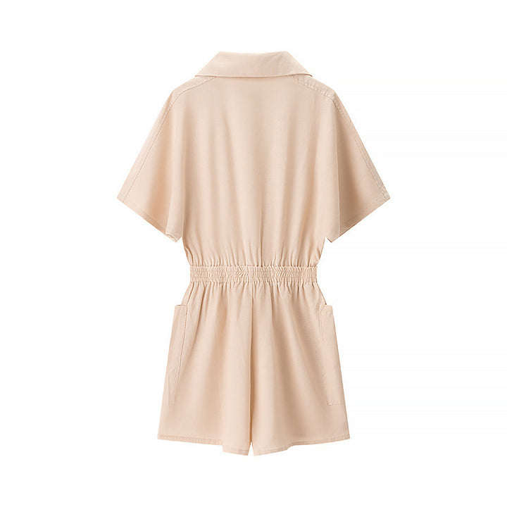Dame skjortebluse shorts med elastisk talje og praktiske lommer Stilla