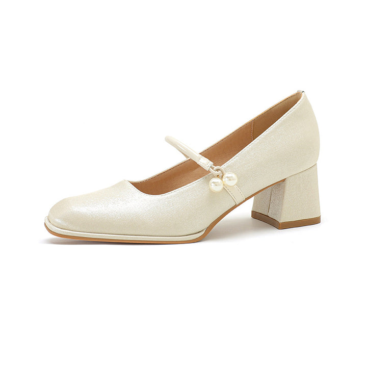 Femme Elegante Block-hæls Mary Jane Sko Stilla
