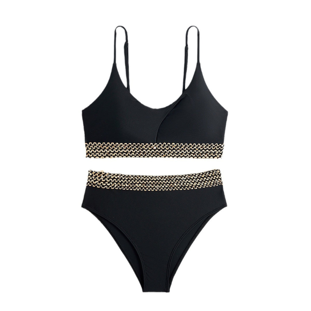 Dame bikini-sæt med elegant bæltebånd og kvalitetsstof Stilla