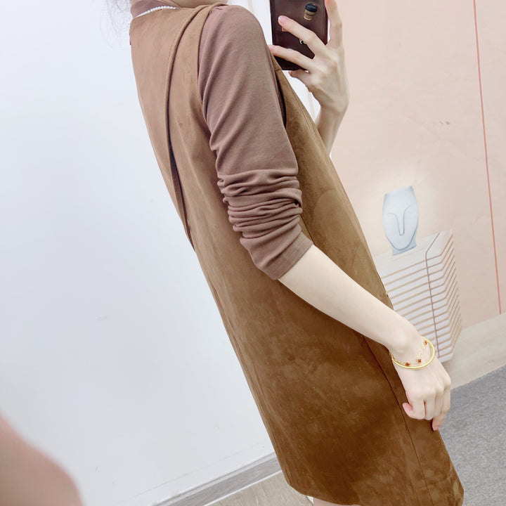 Damer Casual Jersey Kjole med elegant lommeudseende og raffinerede detaljer Stilla