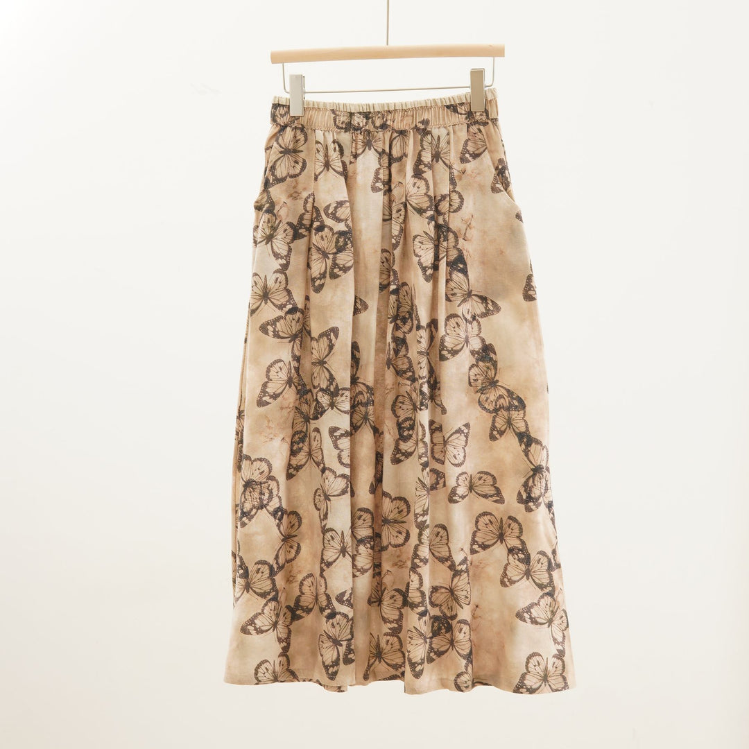 Femme Flydende Floral Tryk Maxi Nederdel Stilla