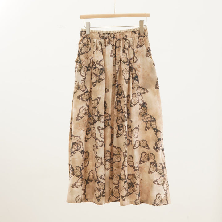 Femme Flydende Floral Tryk Maxi Nederdel Stilla