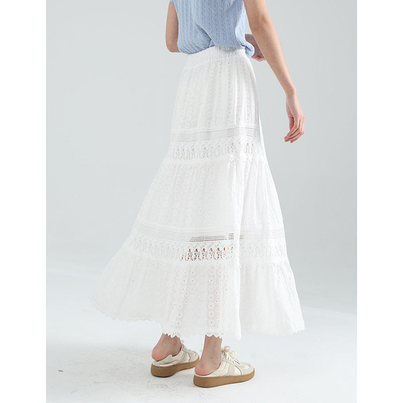 Femme Bohemian Spids Maxi Nederdel Stilla