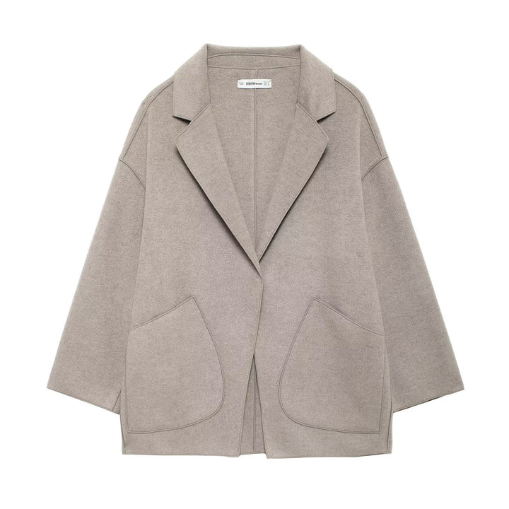 Dame Relaxed Oversized Blazer med store lommer Stilla