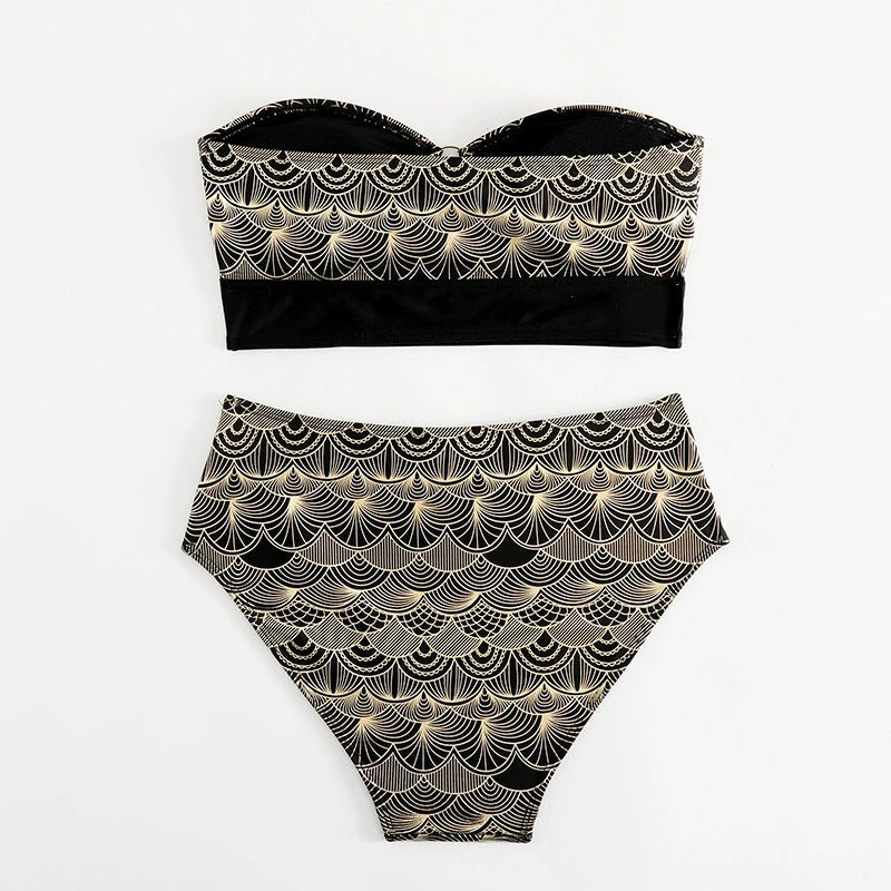 Dame Høj Talje Bikini Sæt Stilla 1750840066