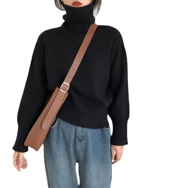 Kvinders Cozy Turtleneck Sweater lavet af Fine Knit Stilla