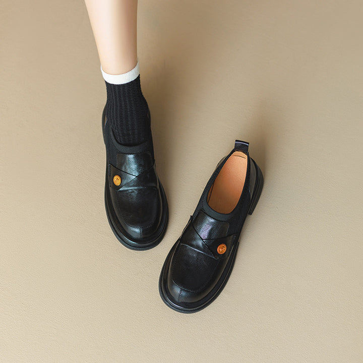 Dame Stilfulde Slip-On Loafers med Åndbart Strik-Obermateriale Stilla