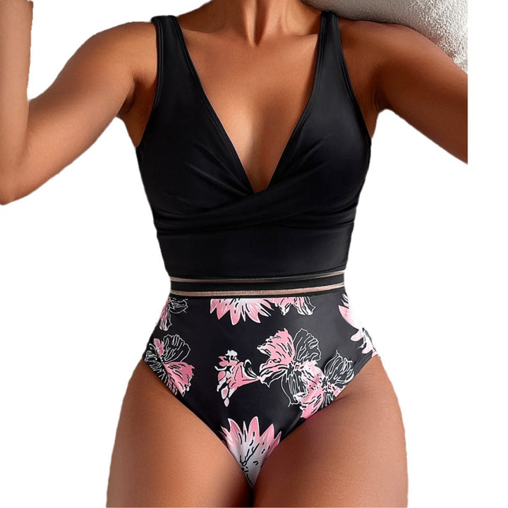 Dame Højskåret Bikini med elegant Indviklet Top Stilla