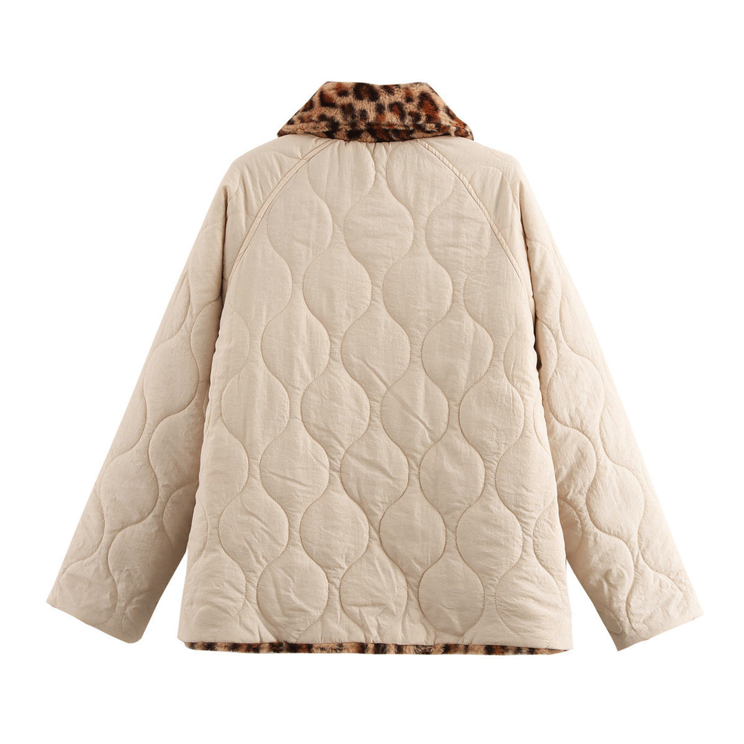 Femme quilted kunstpelskravejakke Stilla