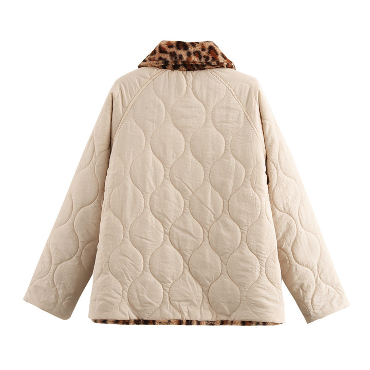 Femme quilted kunstpelskravejakke Stilla