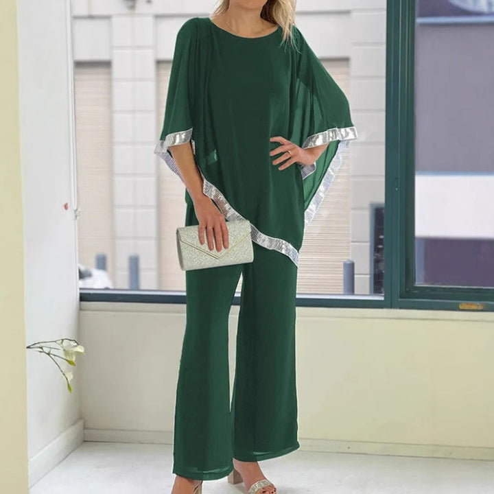 Dame Elegant Chiffon To-delt Sæt Stilla