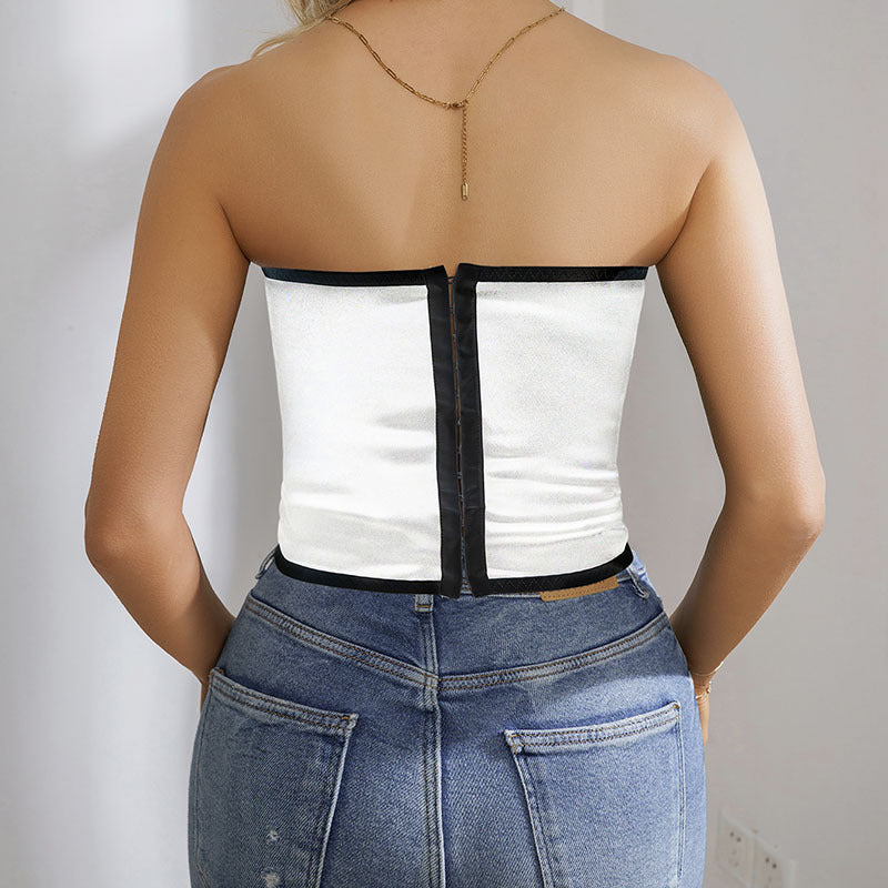 Dame Struktureret Korsetbluse Stilla