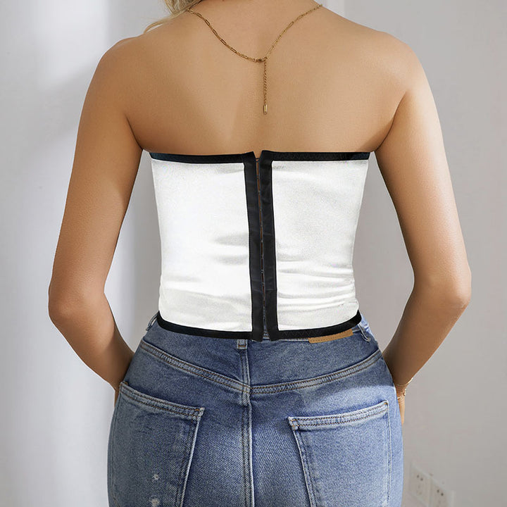 Dame Struktureret Korsetbluse Stilla