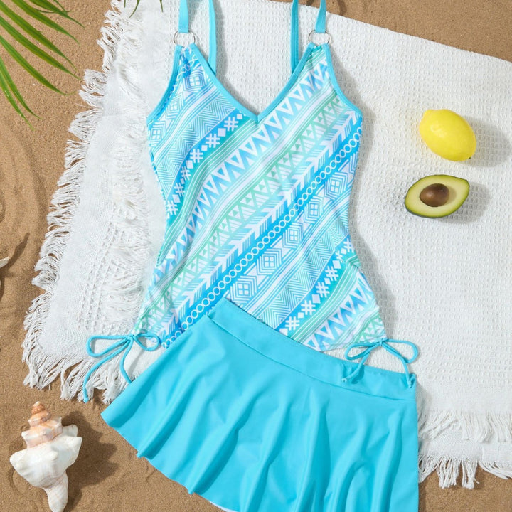 Dame swimsuit med moderne mønster Stilla