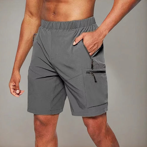 Herre funktionsshorts med elastisk talje og praktiske lynlås lommer Stilla