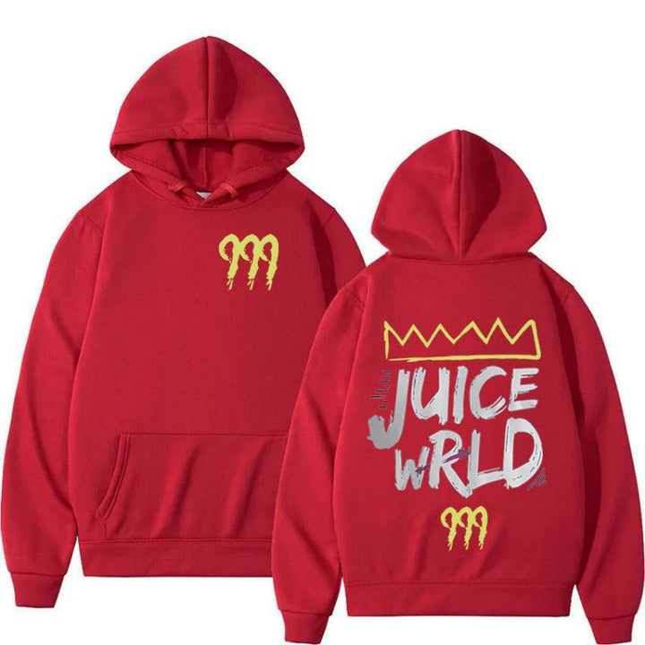 Kvinders hoodie med moderne kængurulomme-design og slående grafisk print Skovae