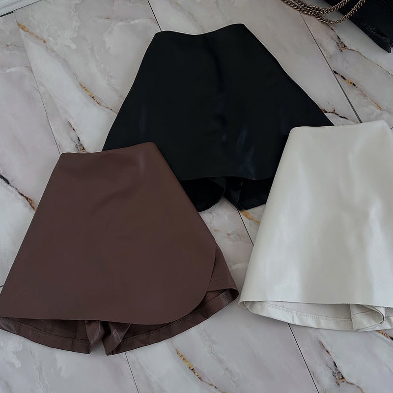 Dame Elegant Wrap nederdel med stilfuld bælte Stilla