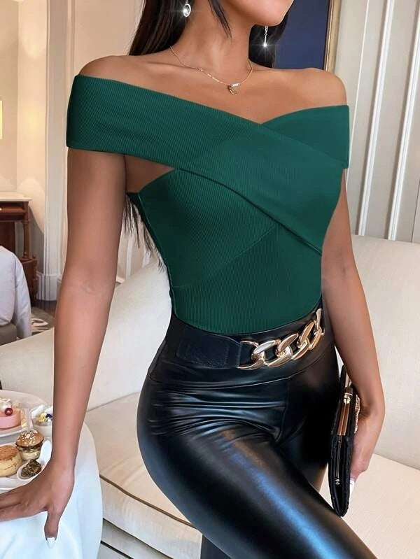 Dame Off-Shoulder Ribb-Body Stilla