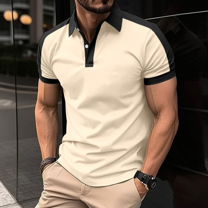 Herrer Poloshirt med moderne krave og åndbart materiale Stilla