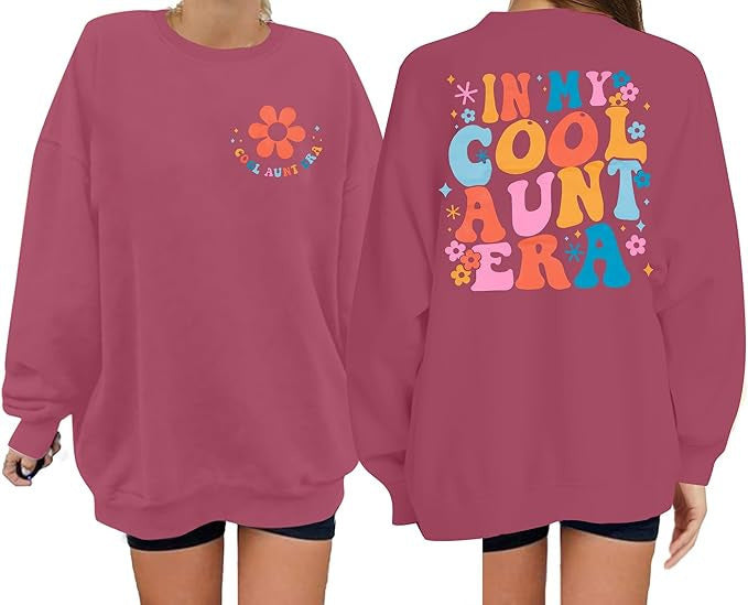 Kvinders sweatshirt med moderne blomsterprint og afslappet snit Stilla