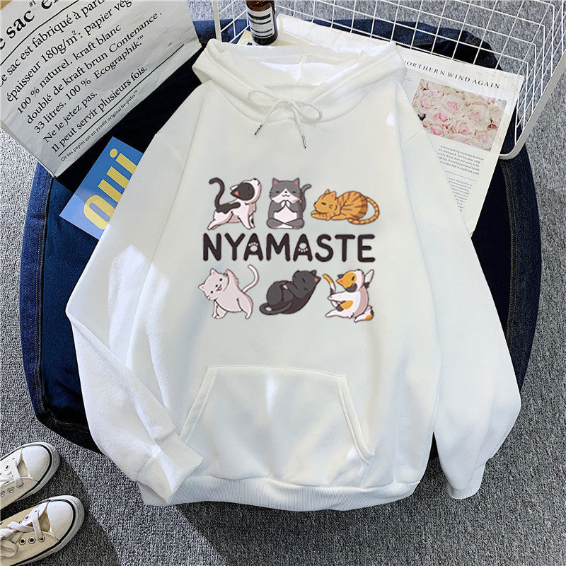 Kvinders hoodie med kreativt dyremotiv Skovae