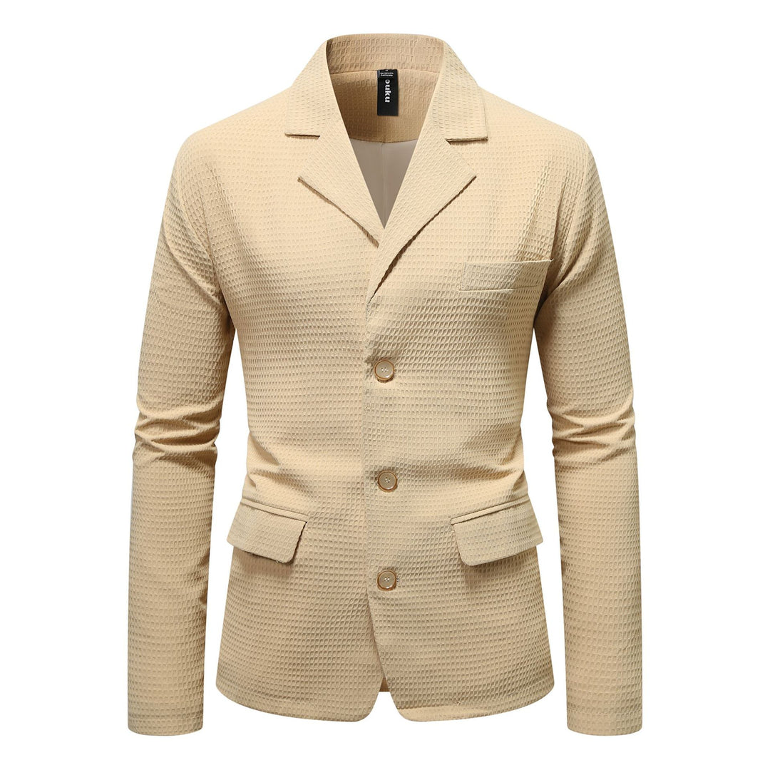 Herre elegant fritidsblazer med struktureret stof Stilla