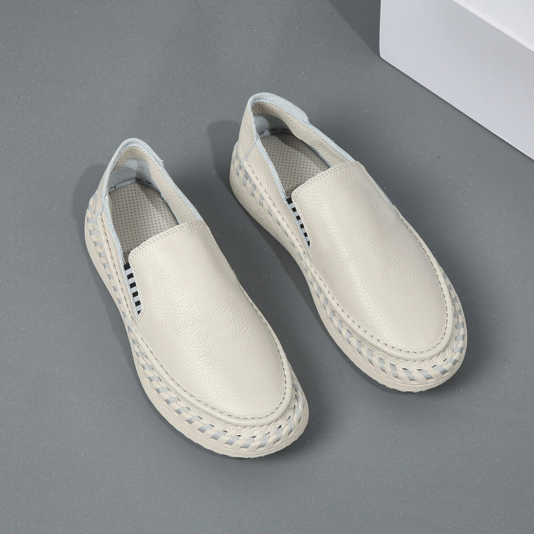 Femme Behagelige Læder Slipper Flats Stilla