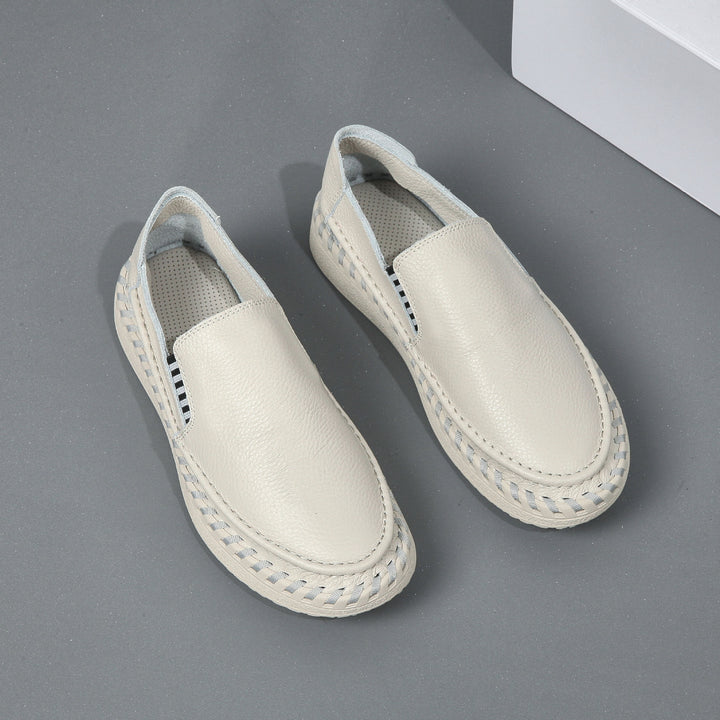 Femme Behagelige Læder Slipper Flats Stilla
