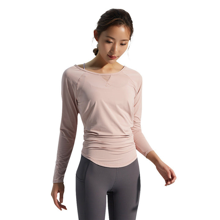 Damer sporty Langeærmet T-shirt med innovativ skæring og fugtregulerende materiale Stilla