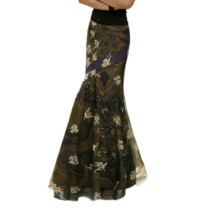 Dame maxikirtel i elegant boho-stil med blomsterdesign Skovae