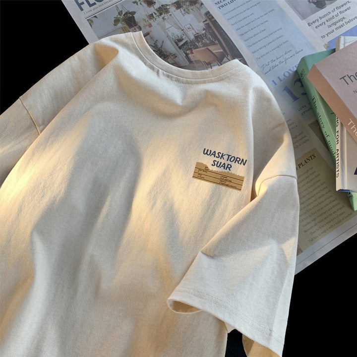 Dame T-shirt med moderne grafiktryk og afslappet skæring Stilla