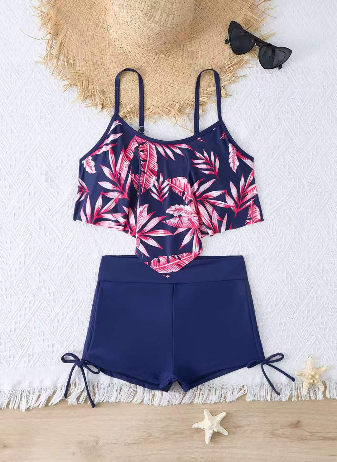 Dame Sporty Crop-top og Shorts Sæt Stilla