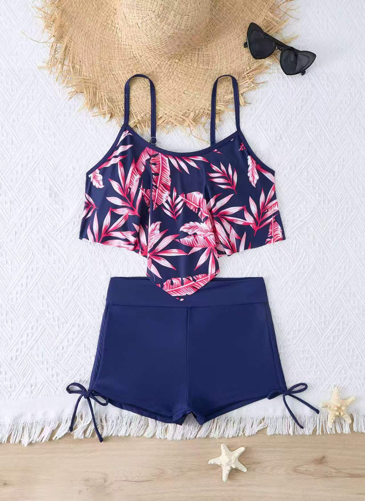 Dame Sporty Crop-top og Shorts Sæt Stilla
