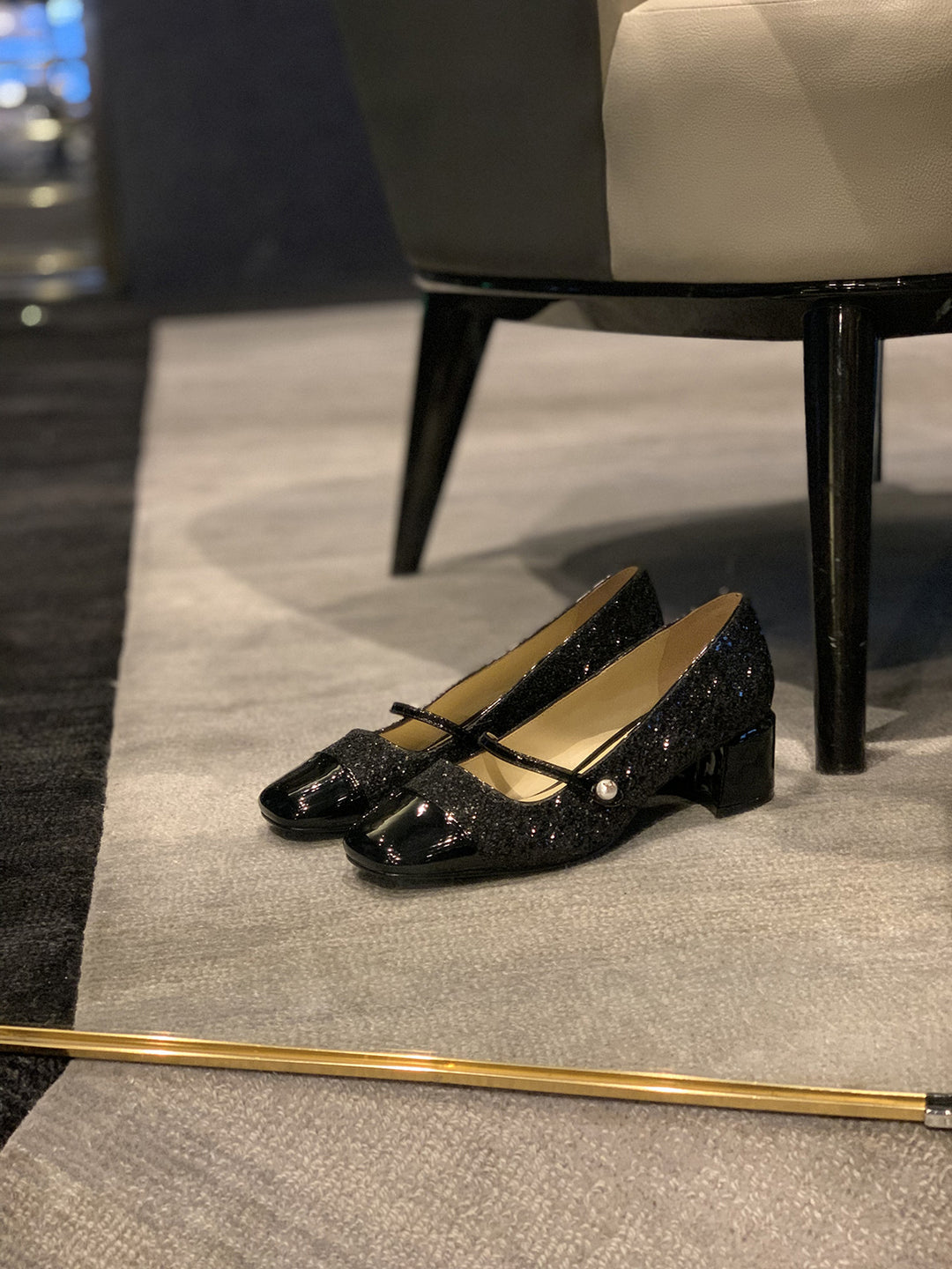 Damer Elegante Mary Jane Højhælede Sko med Poleret Kappe Tå Design Stilla