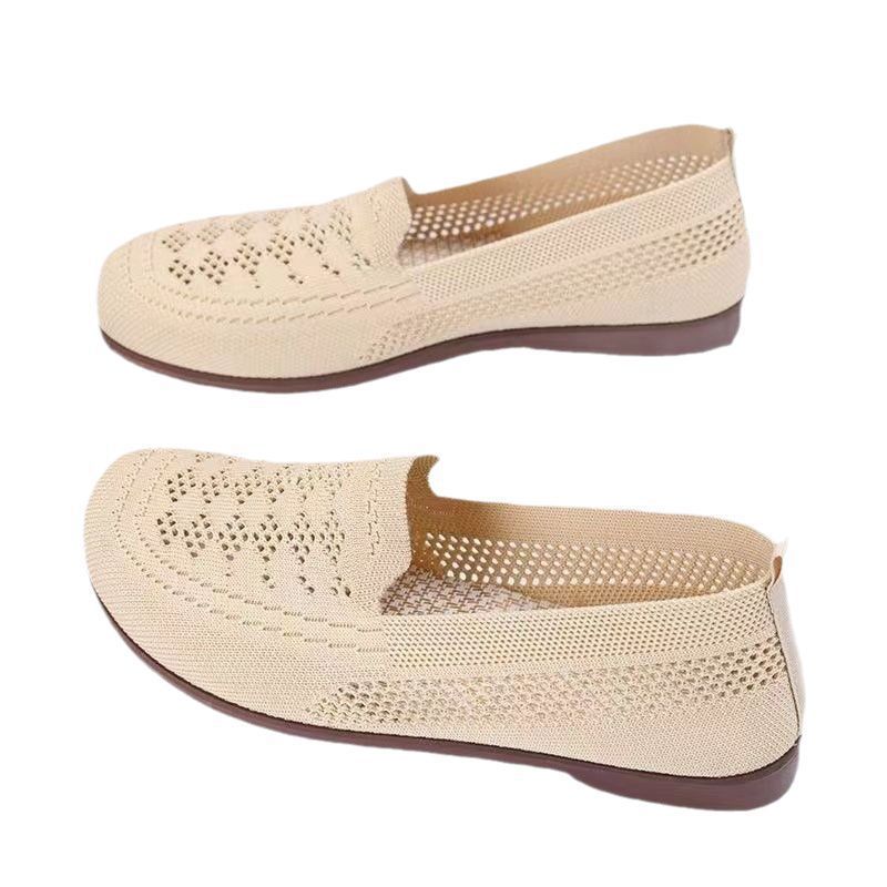 Femme Åndbar Hæklet Slip-On Flad Stilla