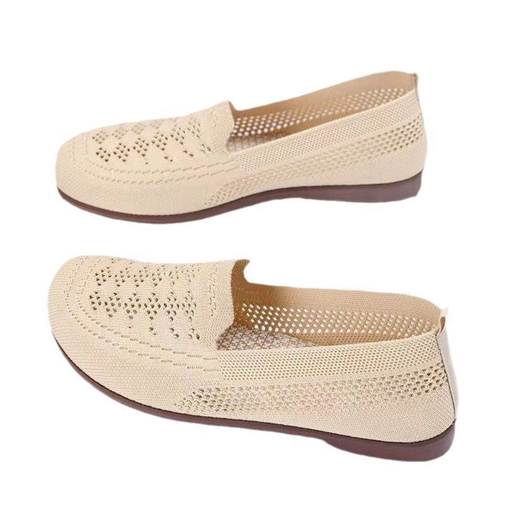 Femme Åndbar Hæklet Slip-On Flad Stilla
