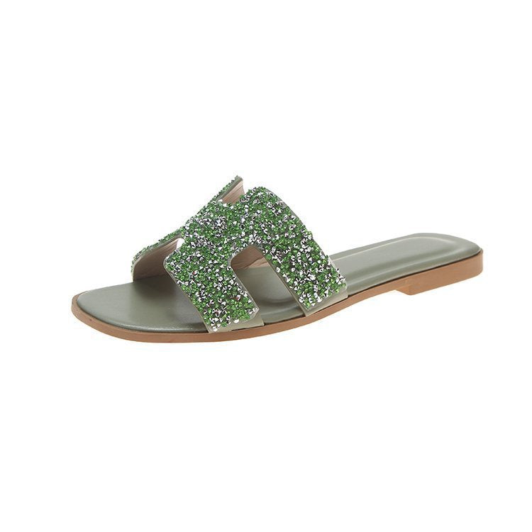 Damer Mode Rhinestone-sandaler i elegant design Stilla