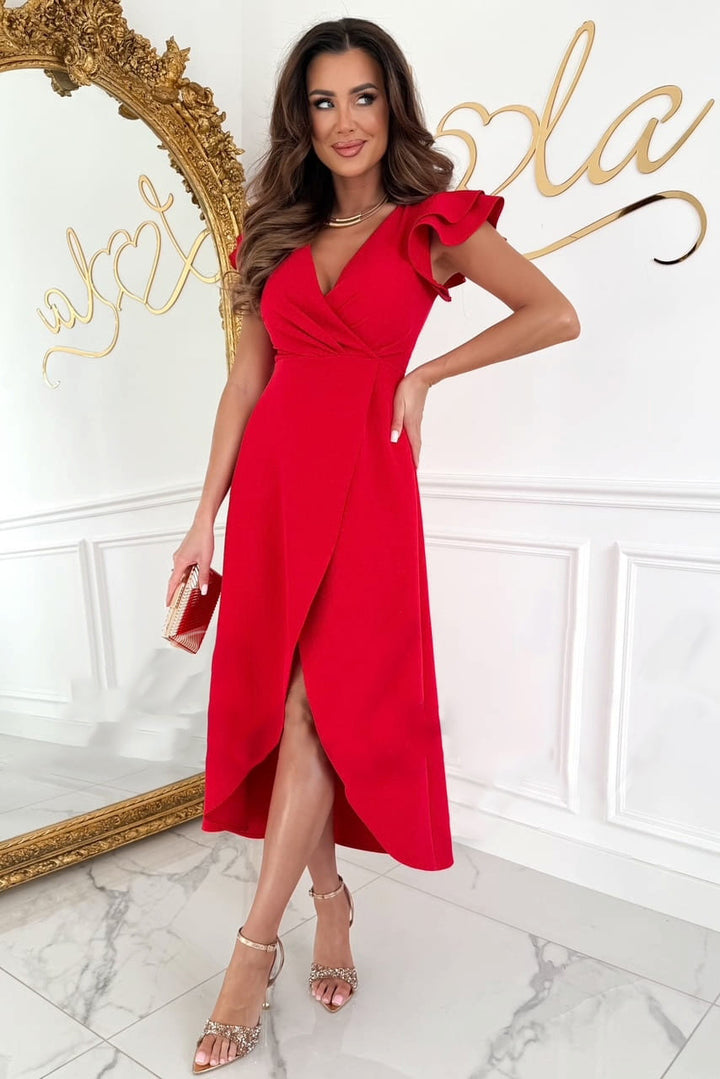 Dame Elegant A-linje Midi Kjole Stilla