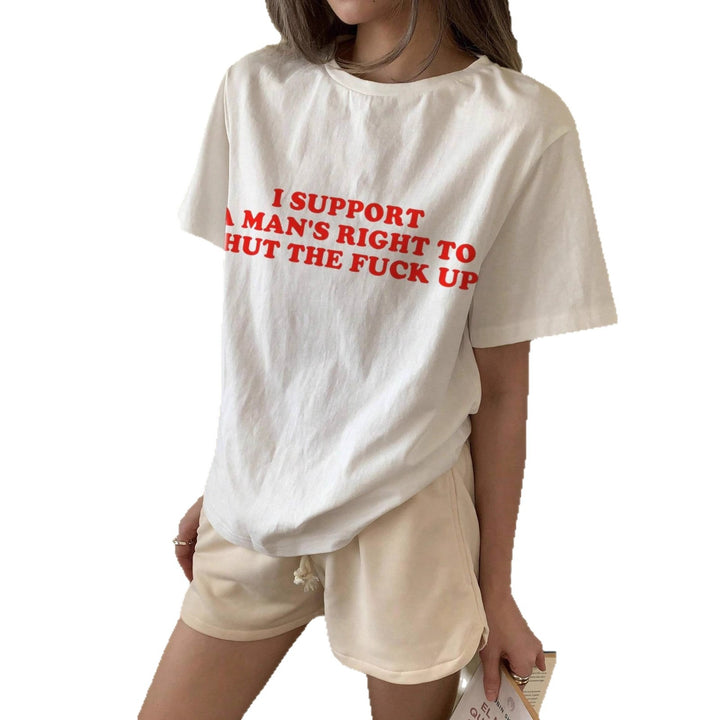 Damer oversized Bachelorette T-shirt med eksklusiv print Skovae