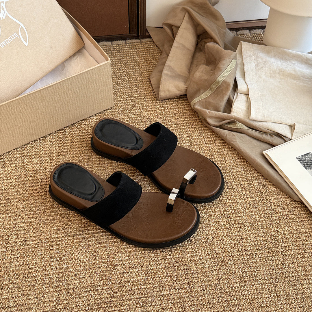 Femme Stilfulde Komfort Rutsje Sandaler Stilla